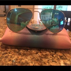 Rayban Blue Aviator Sunglasses